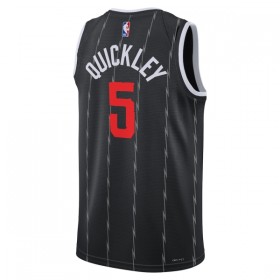 Dres Toronto Raptors Immanuel Quickley Nike 2025-26 City Edition Crno Swingman